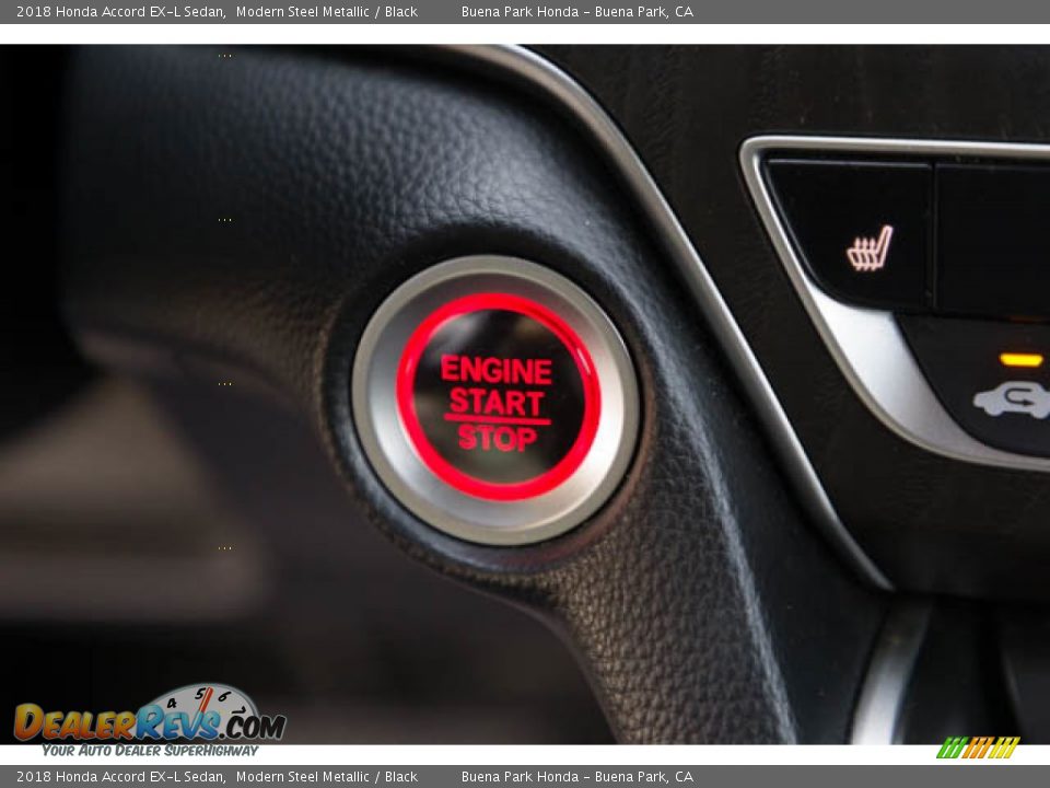 2018 Honda Accord EX-L Sedan Modern Steel Metallic / Black Photo #16