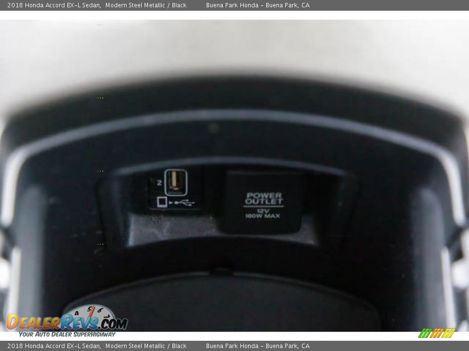 2018 Honda Accord EX-L Sedan Modern Steel Metallic / Black Photo #18