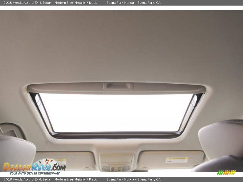 2018 Honda Accord EX-L Sedan Modern Steel Metallic / Black Photo #20