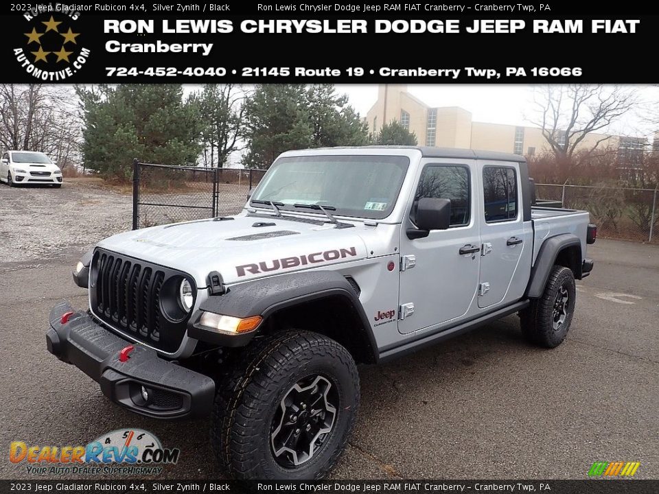 2023 Jeep Gladiator Rubicon 4x4 Silver Zynith / Black Photo #1