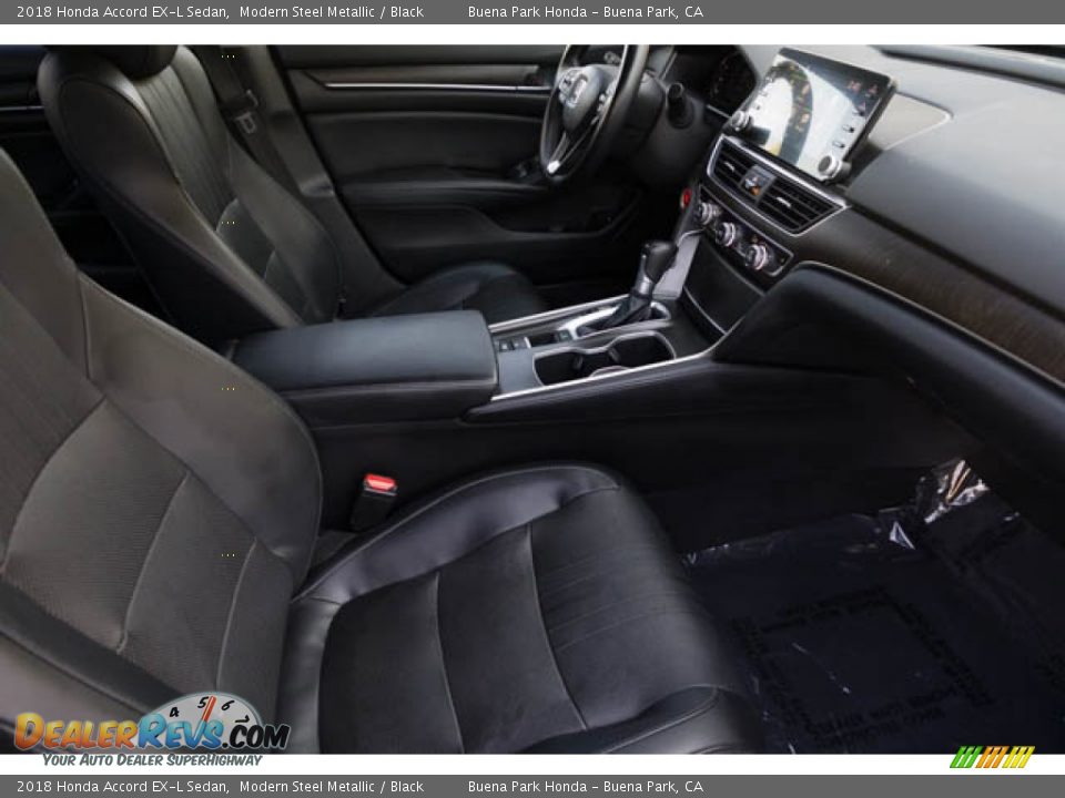 2018 Honda Accord EX-L Sedan Modern Steel Metallic / Black Photo #25