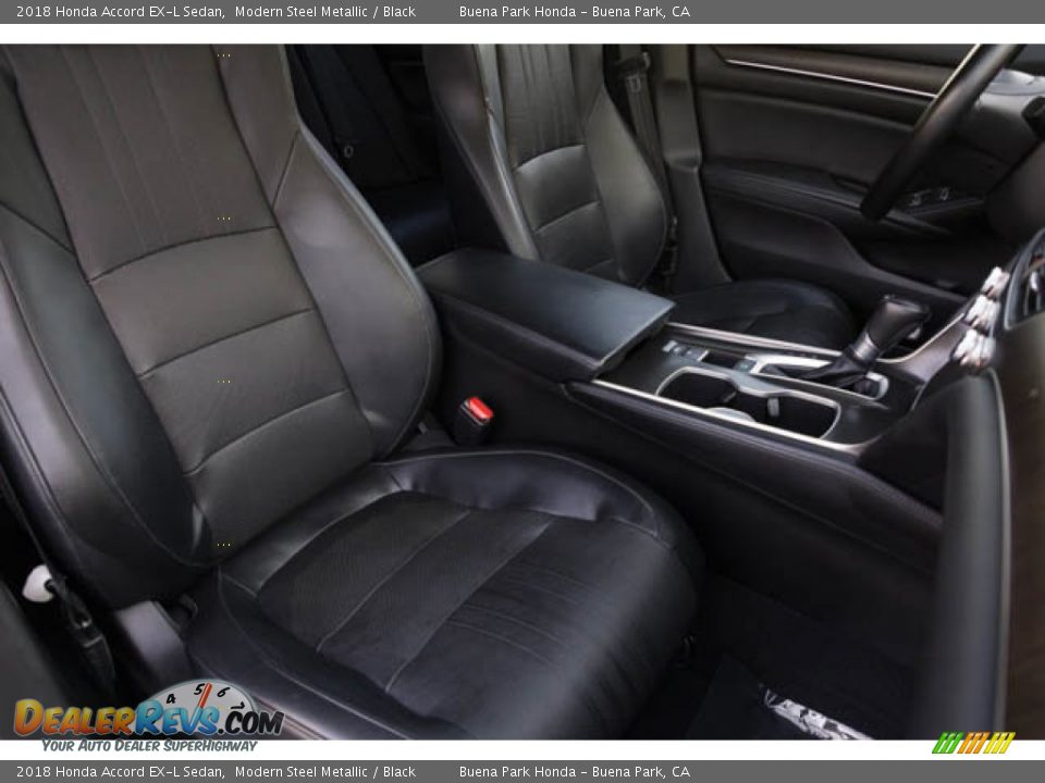 2018 Honda Accord EX-L Sedan Modern Steel Metallic / Black Photo #26