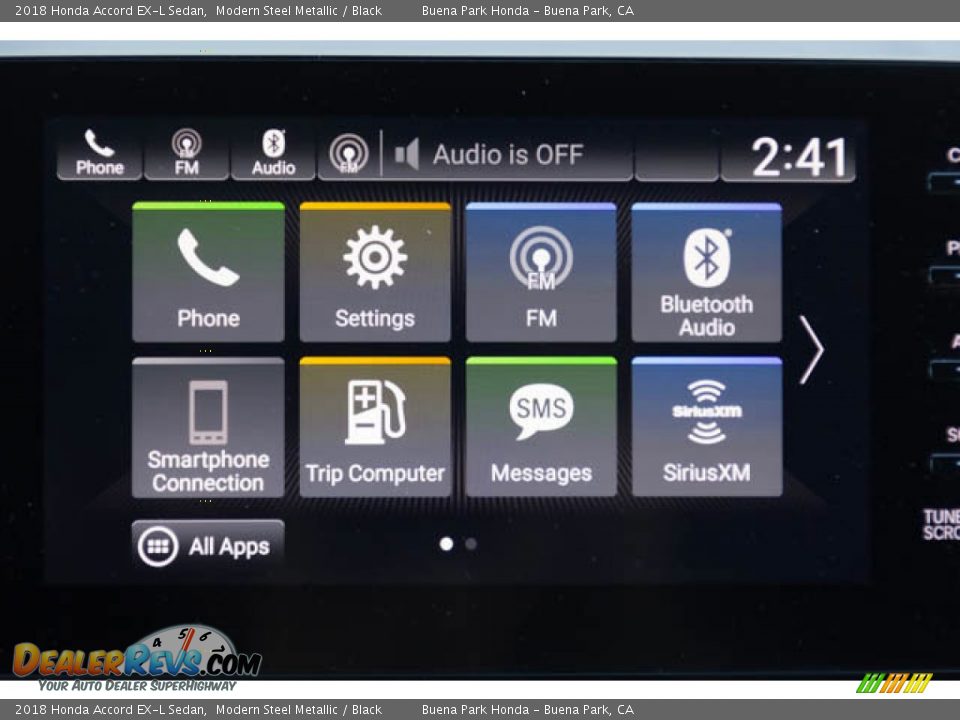 2018 Honda Accord EX-L Sedan Modern Steel Metallic / Black Photo #27