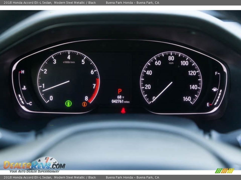 2018 Honda Accord EX-L Sedan Modern Steel Metallic / Black Photo #29