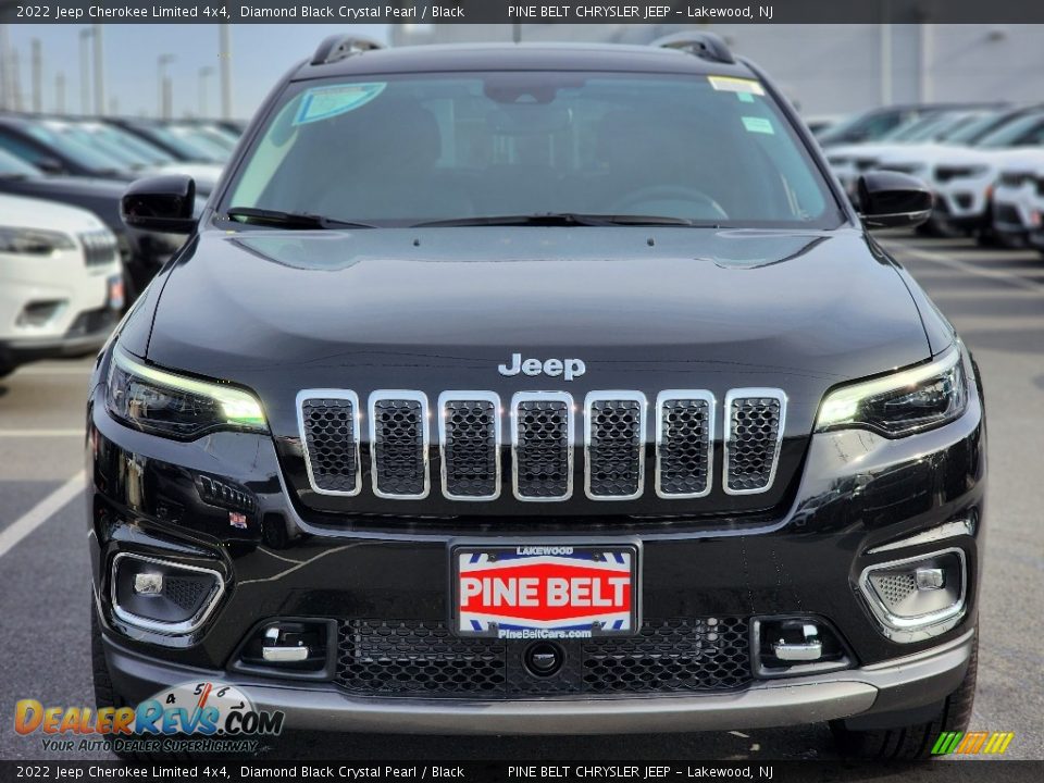 2022 Jeep Cherokee Limited 4x4 Diamond Black Crystal Pearl / Black Photo #2