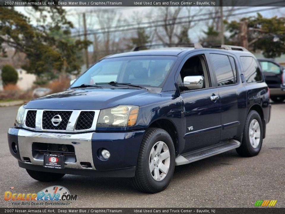 2007 Nissan Armada LE 4x4 Deep Water Blue / Graphite/Titanium Photo #1