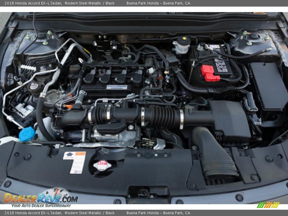 2018 Honda Accord EX-L Sedan Modern Steel Metallic / Black Photo #35