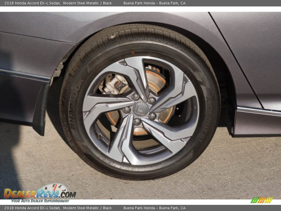 2018 Honda Accord EX-L Sedan Modern Steel Metallic / Black Photo #36