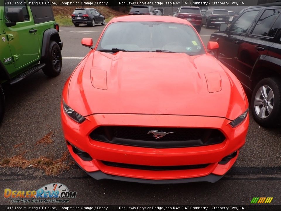 2015 Ford Mustang GT Coupe Competition Orange / Ebony Photo #2