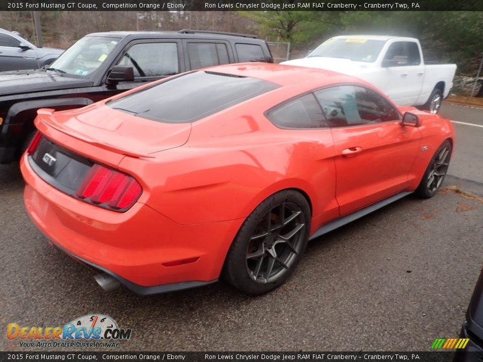2015 Ford Mustang GT Coupe Competition Orange / Ebony Photo #4