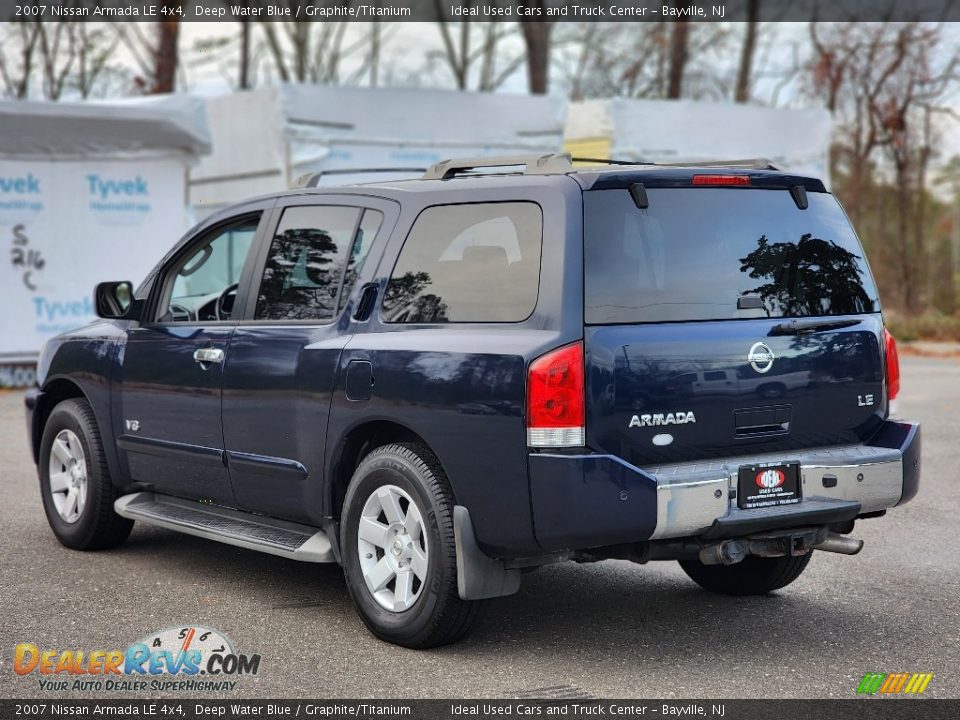 2007 Nissan Armada LE 4x4 Deep Water Blue / Graphite/Titanium Photo #5