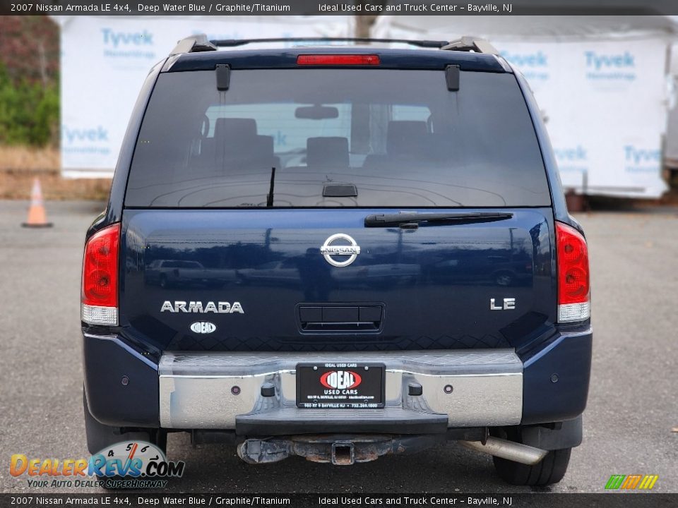 2007 Nissan Armada LE 4x4 Deep Water Blue / Graphite/Titanium Photo #6