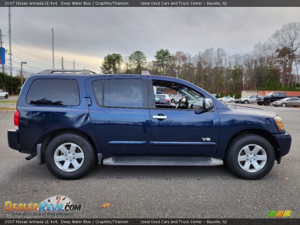 2007 Nissan Armada LE 4x4 Deep Water Blue / Graphite/Titanium Photo #8