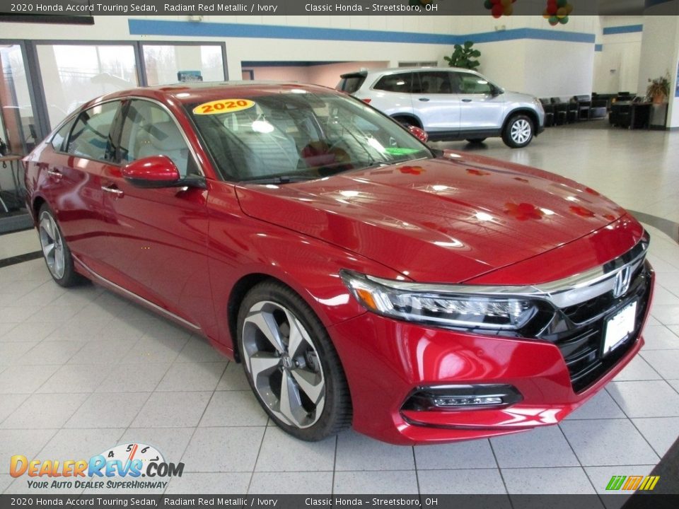 2020 Honda Accord Touring Sedan Radiant Red Metallic / Ivory Photo #3