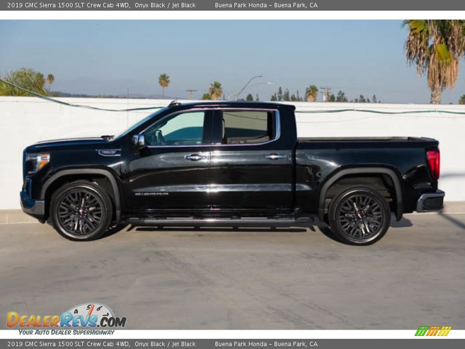 Onyx Black 2019 GMC Sierra 1500 SLT Crew Cab 4WD Photo #8