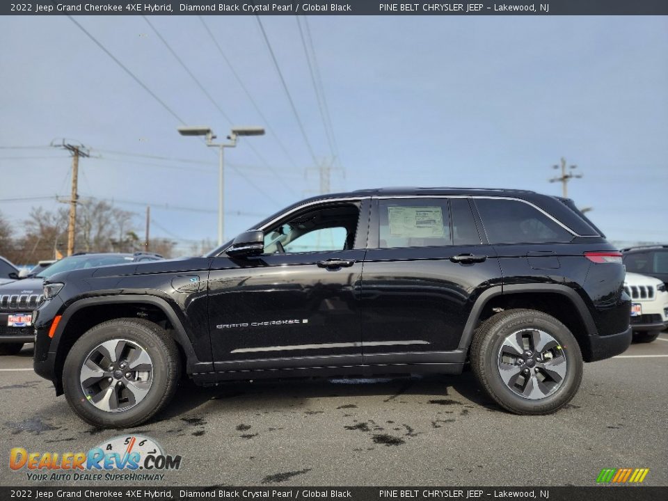 Diamond Black Crystal Pearl 2022 Jeep Grand Cherokee 4XE Hybrid Photo #3