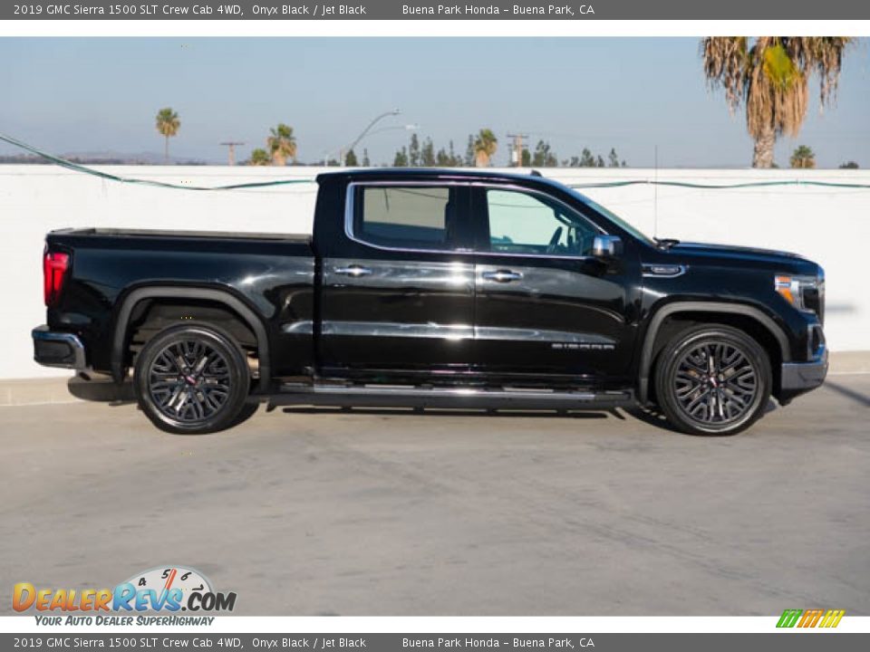 Onyx Black 2019 GMC Sierra 1500 SLT Crew Cab 4WD Photo #13