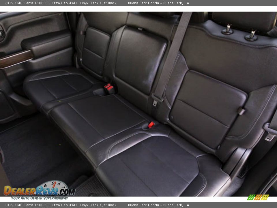 Rear Seat of 2019 GMC Sierra 1500 SLT Crew Cab 4WD Photo #23