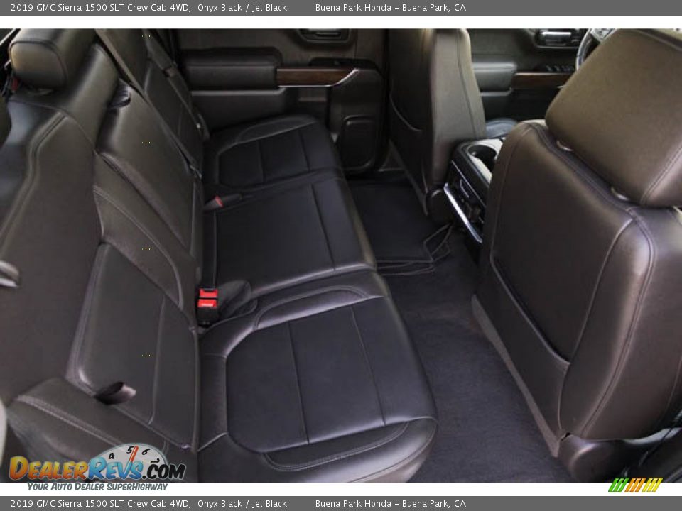 Rear Seat of 2019 GMC Sierra 1500 SLT Crew Cab 4WD Photo #24