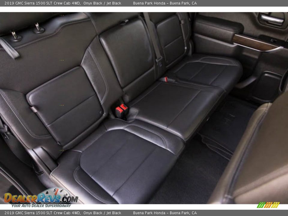 Rear Seat of 2019 GMC Sierra 1500 SLT Crew Cab 4WD Photo #25