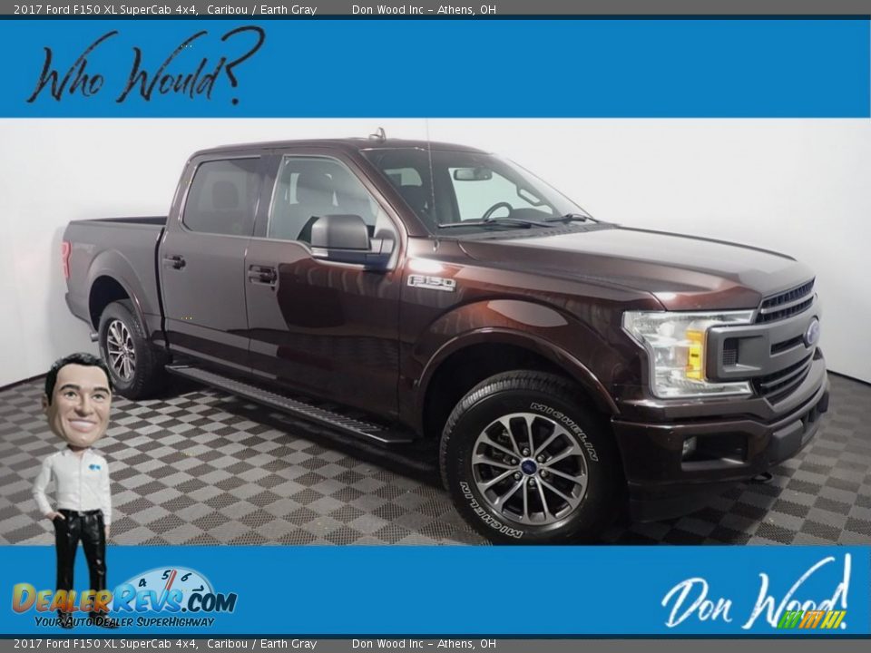 2017 Ford F150 XL SuperCab 4x4 Caribou / Earth Gray Photo #1