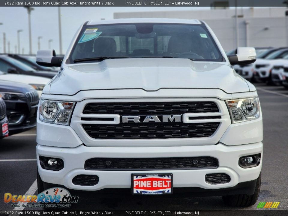 2022 Ram 1500 Big Horn Quad Cab 4x4 Bright White / Black Photo #2