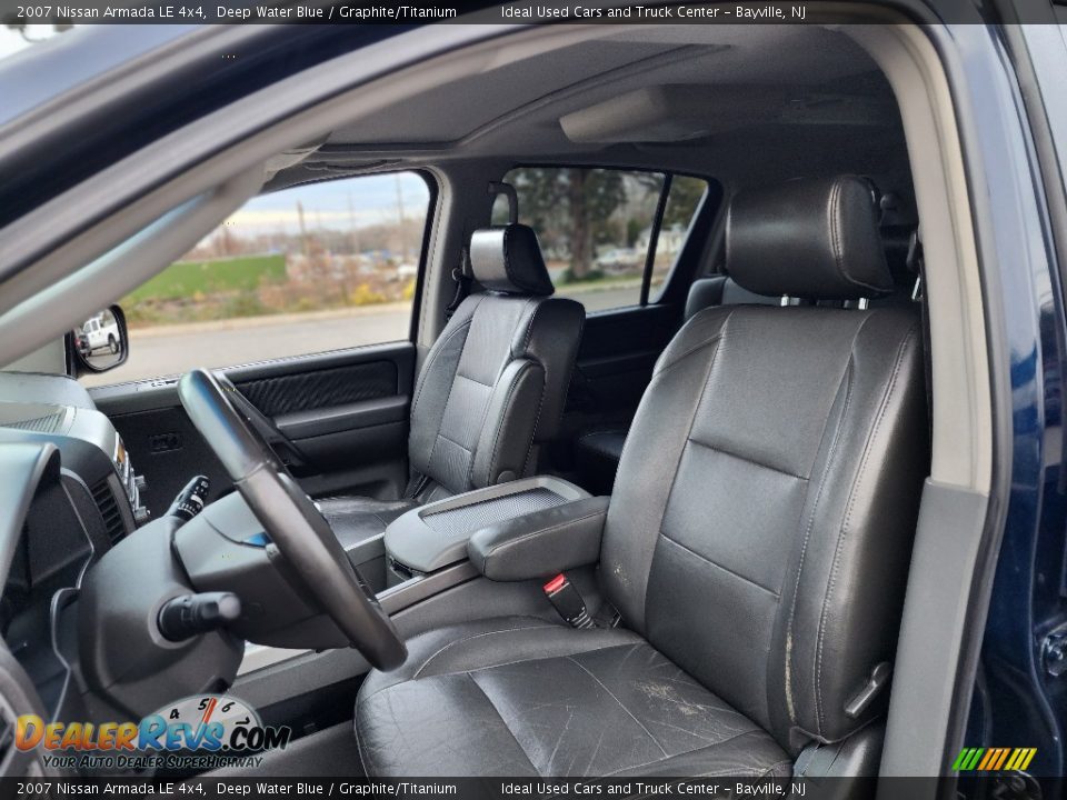 2007 Nissan Armada LE 4x4 Deep Water Blue / Graphite/Titanium Photo #30