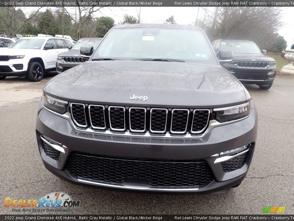 2022 Jeep Grand Cherokee 4XE Hybrid Baltic Gray Metallic / Global Black/Wicker Beige Photo #3