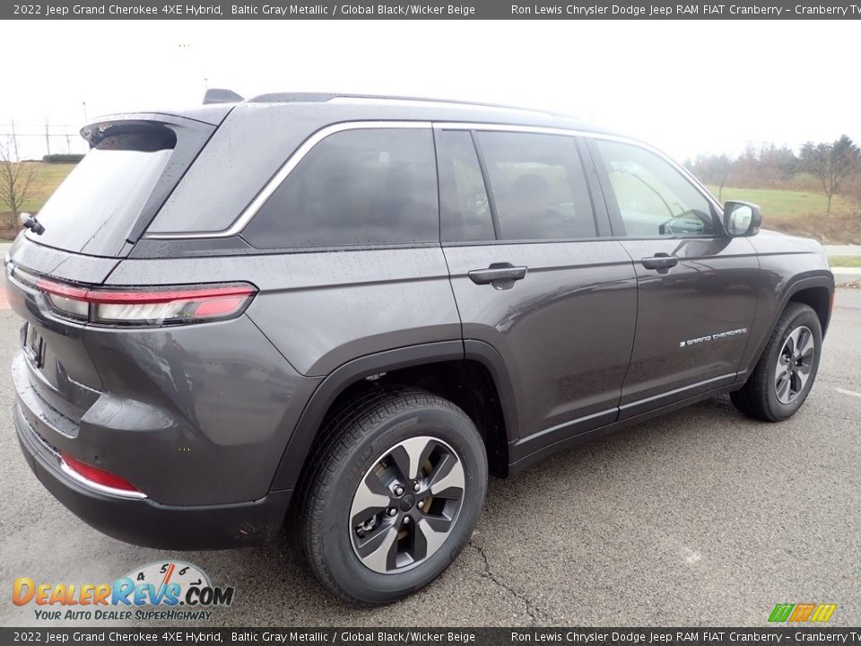 2022 Jeep Grand Cherokee 4XE Hybrid Baltic Gray Metallic / Global Black/Wicker Beige Photo #6