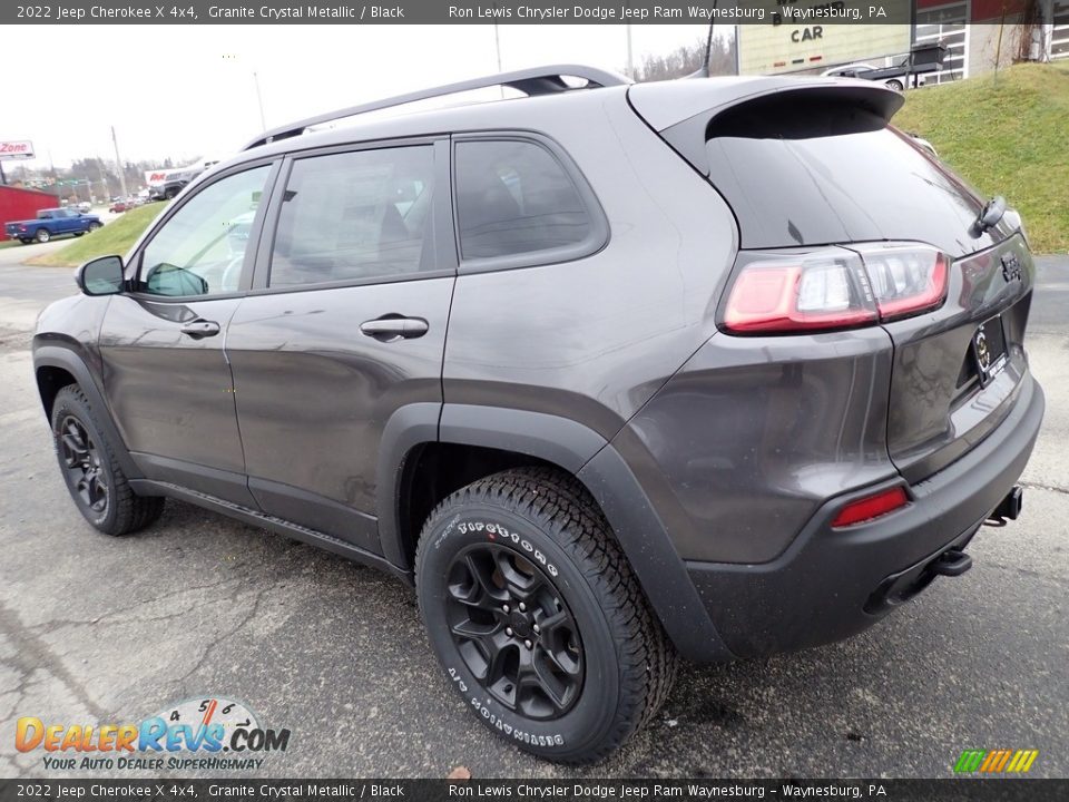 2022 Jeep Cherokee X 4x4 Granite Crystal Metallic / Black Photo #3