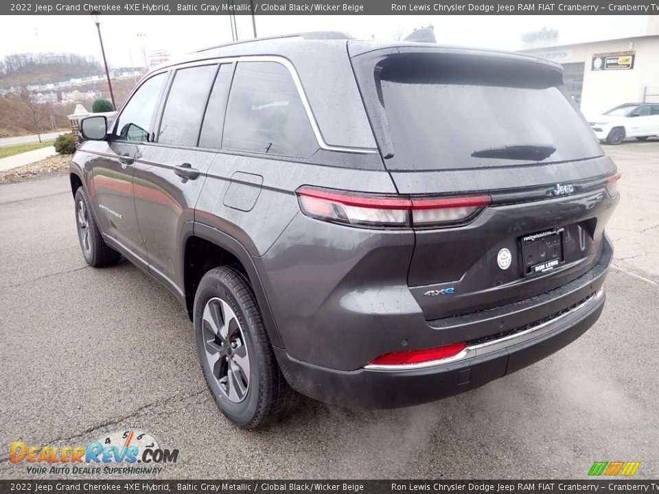 2022 Jeep Grand Cherokee 4XE Hybrid Baltic Gray Metallic / Global Black/Wicker Beige Photo #8