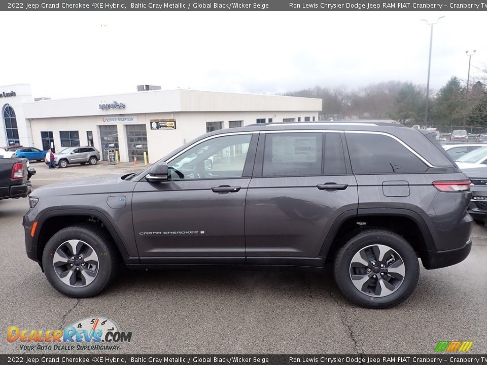 2022 Jeep Grand Cherokee 4XE Hybrid Baltic Gray Metallic / Global Black/Wicker Beige Photo #9