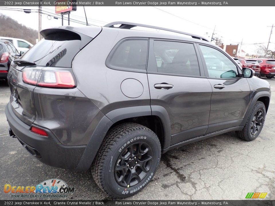 2022 Jeep Cherokee X 4x4 Granite Crystal Metallic / Black Photo #6