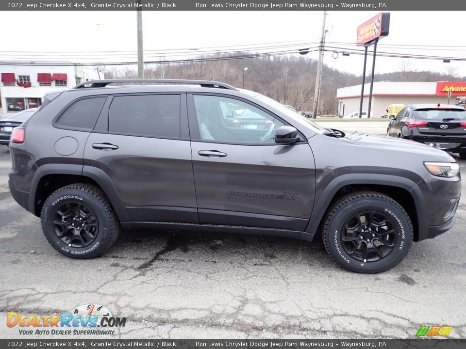 2022 Jeep Cherokee X 4x4 Granite Crystal Metallic / Black Photo #7