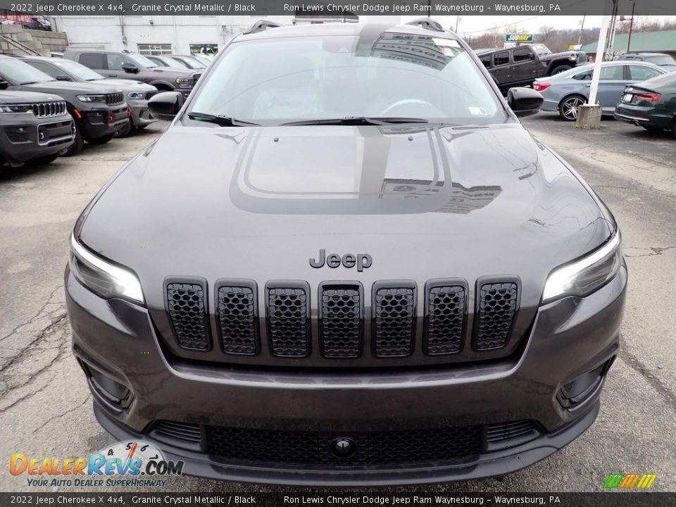 2022 Jeep Cherokee X 4x4 Granite Crystal Metallic / Black Photo #9