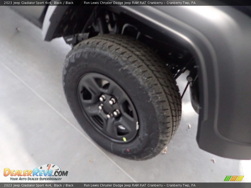 2023 Jeep Gladiator Sport 4x4 Black / Black Photo #7