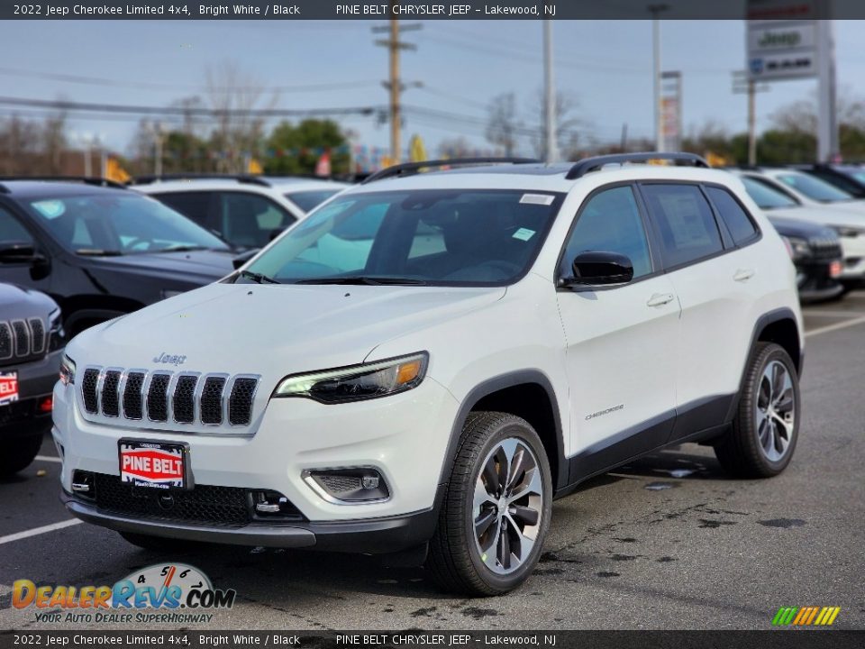 2022 Jeep Cherokee Limited 4x4 Bright White / Black Photo #1