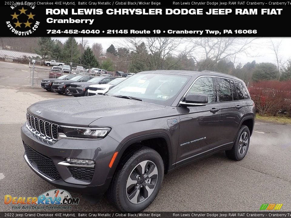 2022 Jeep Grand Cherokee 4XE Hybrid Baltic Gray Metallic / Global Black/Wicker Beige Photo #1