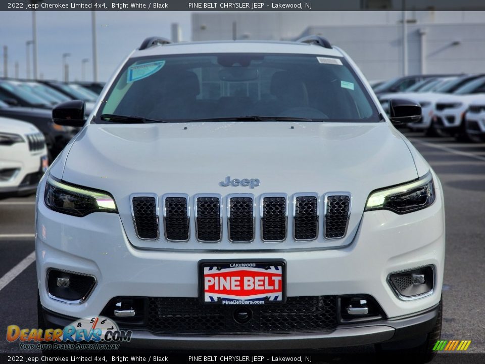 2022 Jeep Cherokee Limited 4x4 Bright White / Black Photo #2