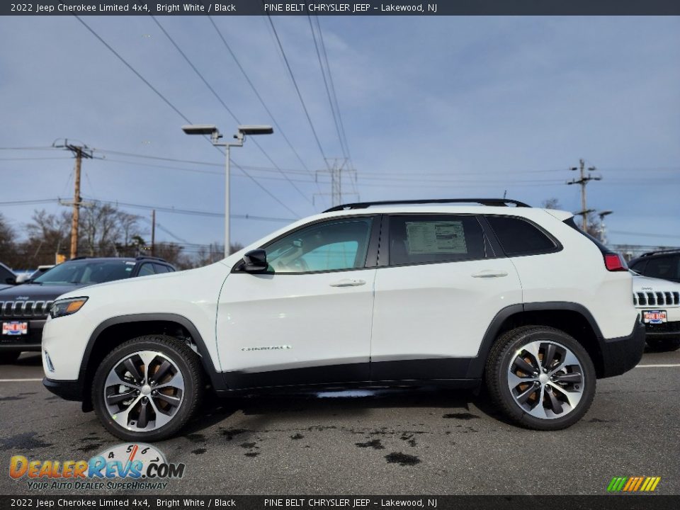 2022 Jeep Cherokee Limited 4x4 Bright White / Black Photo #3