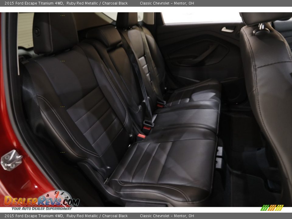 2015 Ford Escape Titanium 4WD Ruby Red Metallic / Charcoal Black Photo #16