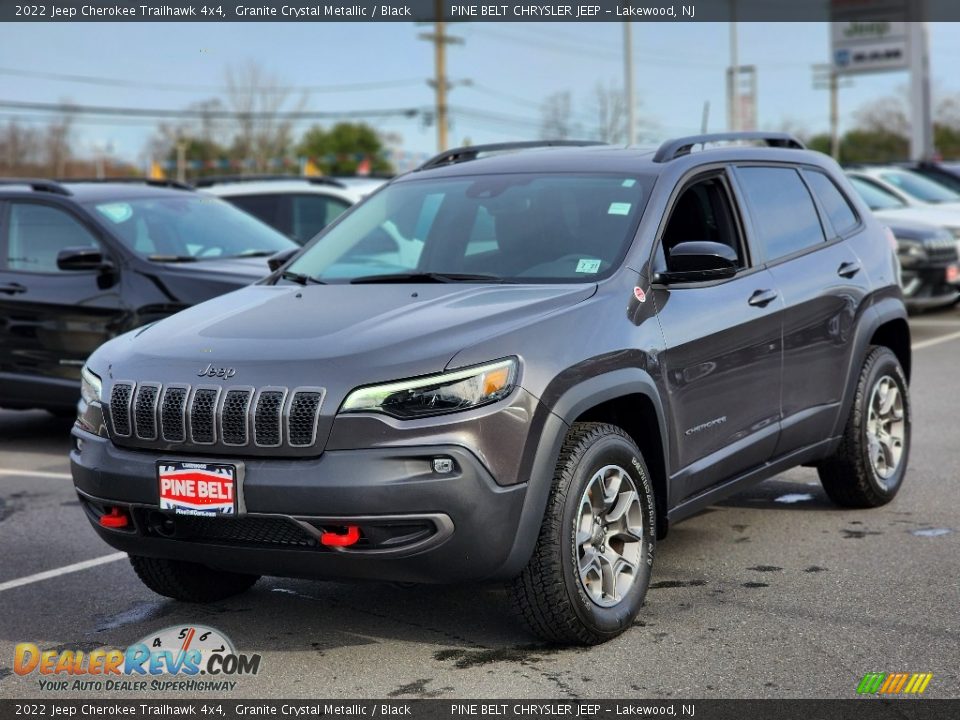 2022 Jeep Cherokee Trailhawk 4x4 Granite Crystal Metallic / Black Photo #1