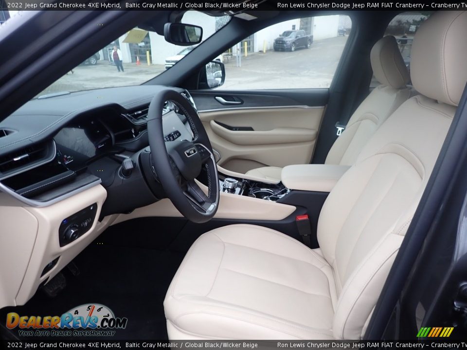 Global Black/Wicker Beige Interior - 2022 Jeep Grand Cherokee 4XE Hybrid Photo #13