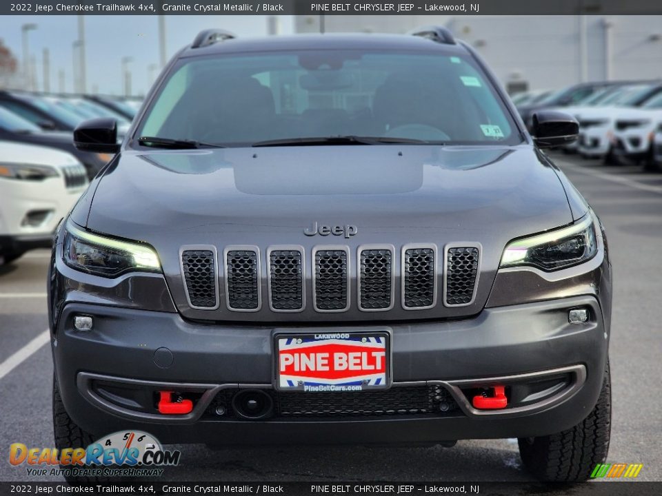 2022 Jeep Cherokee Trailhawk 4x4 Granite Crystal Metallic / Black Photo #2