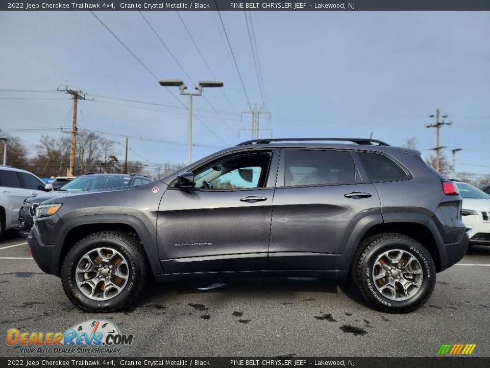 2022 Jeep Cherokee Trailhawk 4x4 Granite Crystal Metallic / Black Photo #3