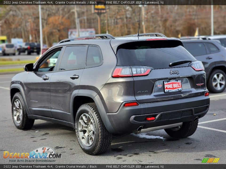 2022 Jeep Cherokee Trailhawk 4x4 Granite Crystal Metallic / Black Photo #4