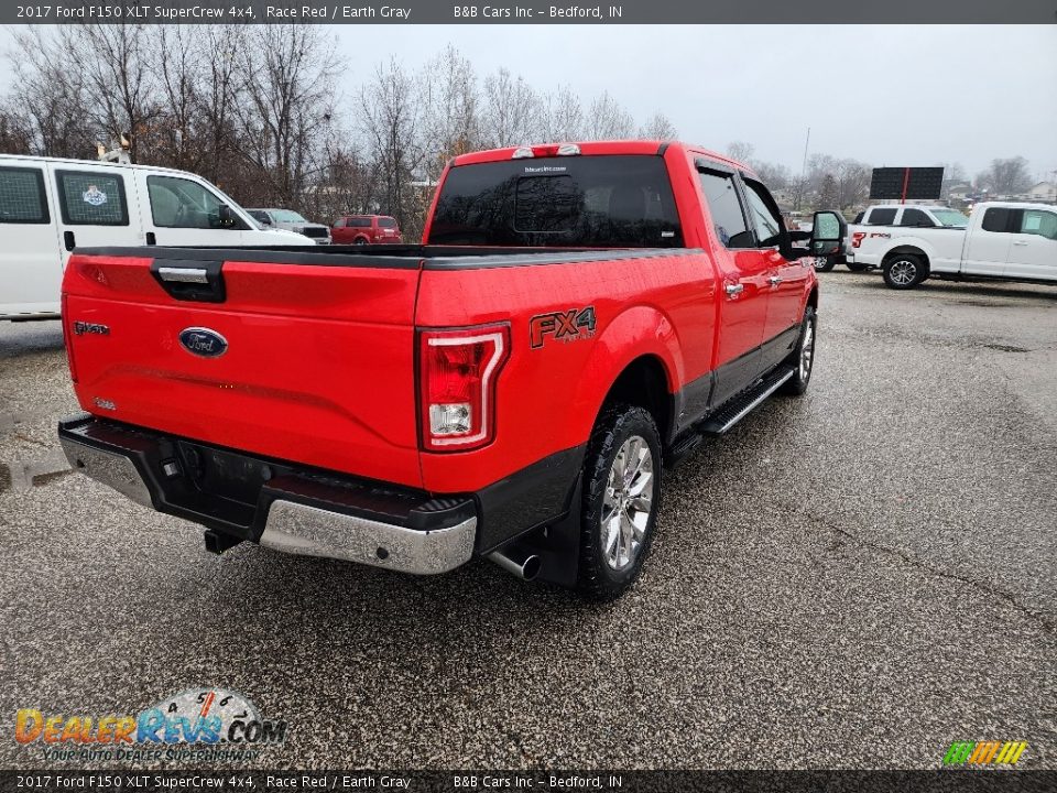 2017 Ford F150 XLT SuperCrew 4x4 Race Red / Earth Gray Photo #4