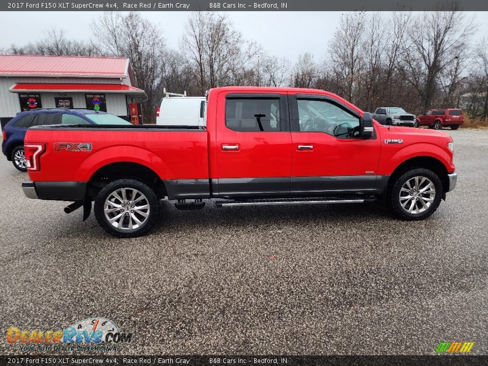 2017 Ford F150 XLT SuperCrew 4x4 Race Red / Earth Gray Photo #5