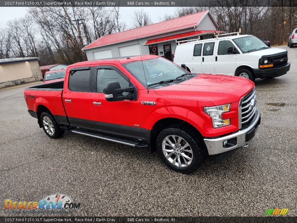 2017 Ford F150 XLT SuperCrew 4x4 Race Red / Earth Gray Photo #6