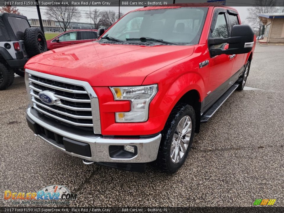 2017 Ford F150 XLT SuperCrew 4x4 Race Red / Earth Gray Photo #8